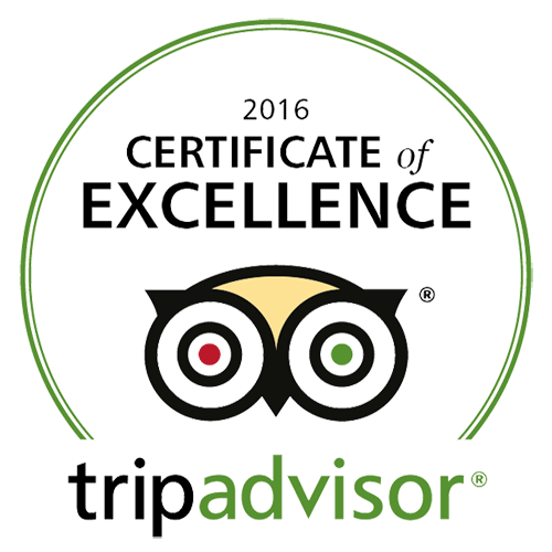 trip advisor - certificate of excellence 2016